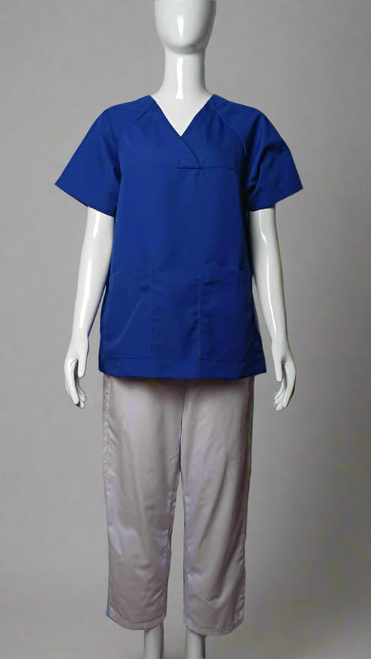 Women's Blue Scrub Suit Set