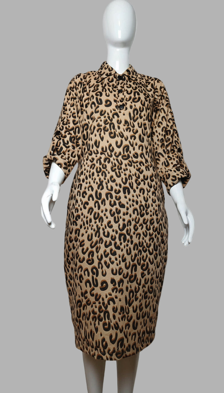 #073 Casual Patterned Dress for Women