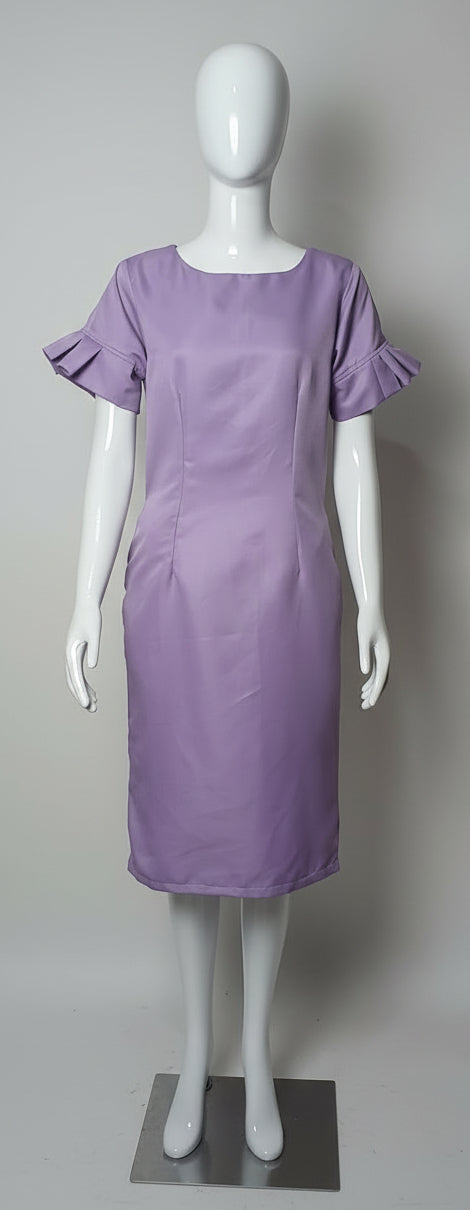 #078 Lilac Sheath Dress for Women